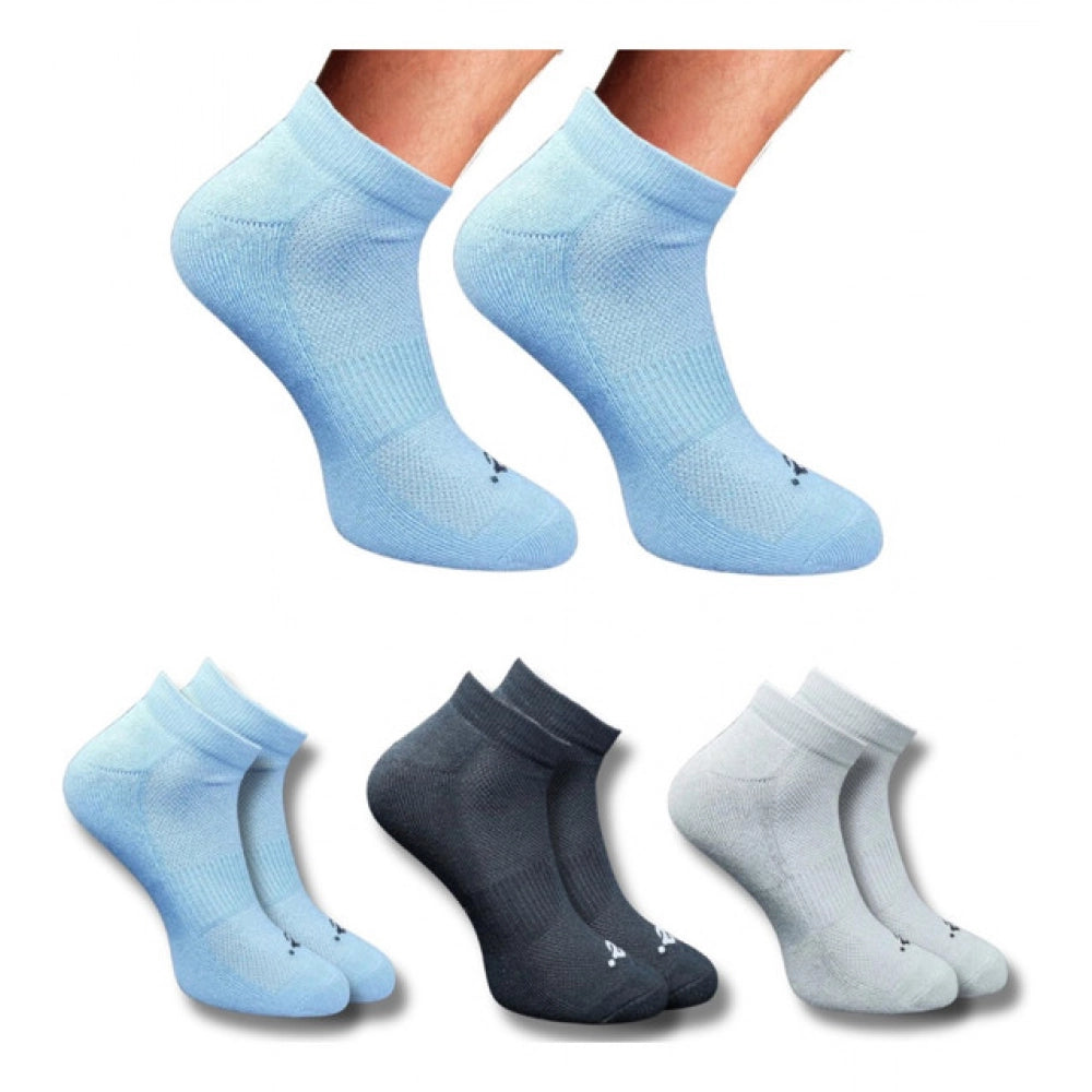 3_Pair Set Unisex Casual Cotton Printed Low Cut Socks (Multicolor)