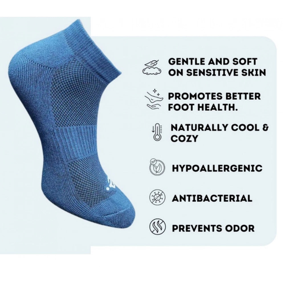 3_Pair Set Unisex Casual Cotton Printed Low Cut Socks (Multicolor)