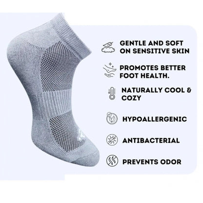 3_Pair Set Unisex Casual Cotton Printed Low Cut Socks (Multicolor)