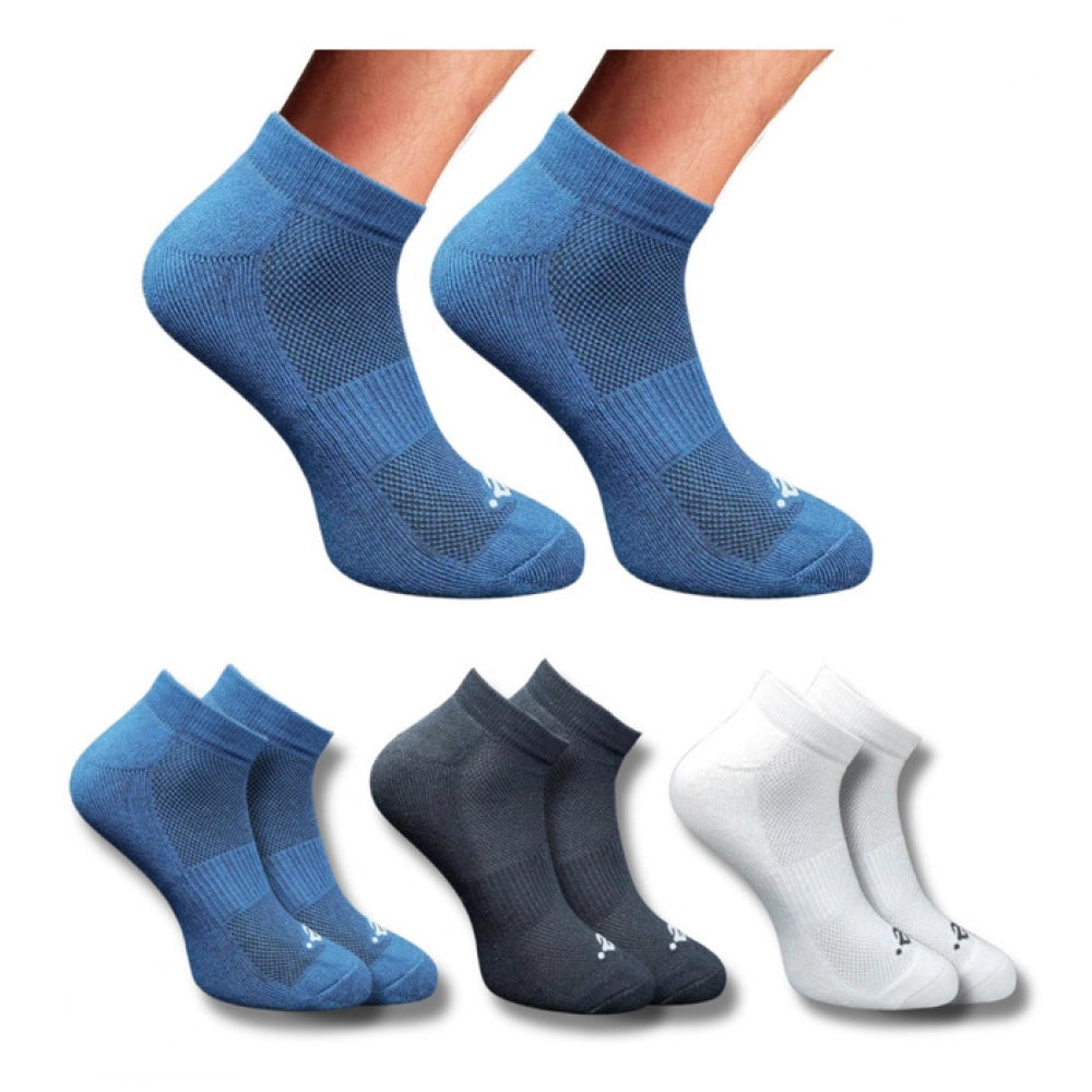3_Pair Set Unisex Casual Cotton Printed Low Cut Socks (Multicolor)