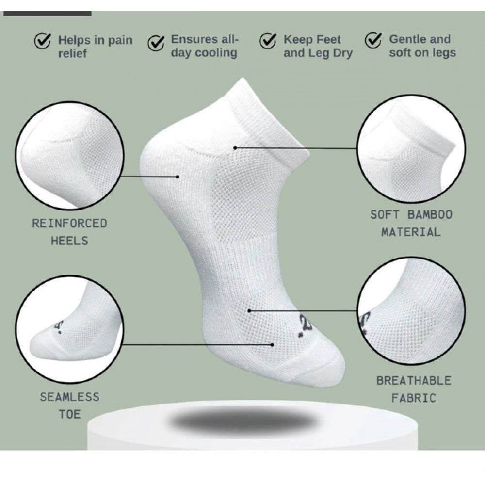 3_Pair Set Unisex Casual Cotton Printed Low Cut Socks (Multicolor)
