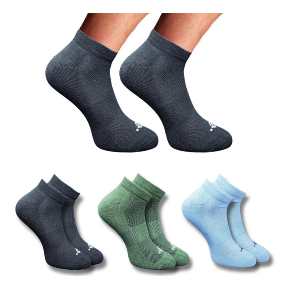 3_Pair Set Unisex Casual Cotton Printed Low Cut Socks (Multicolor)