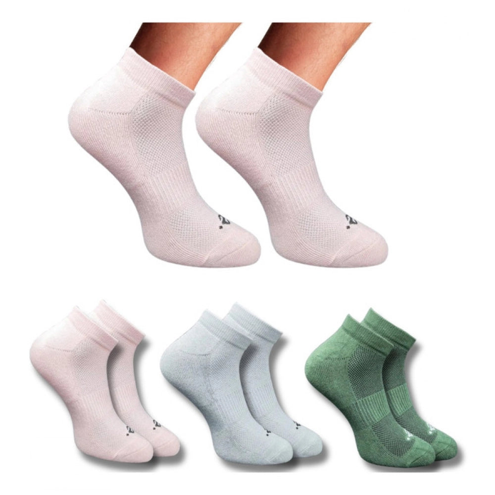 3_Pair Set Unisex Casual Cotton Printed Low Cut Socks (Multicolor)