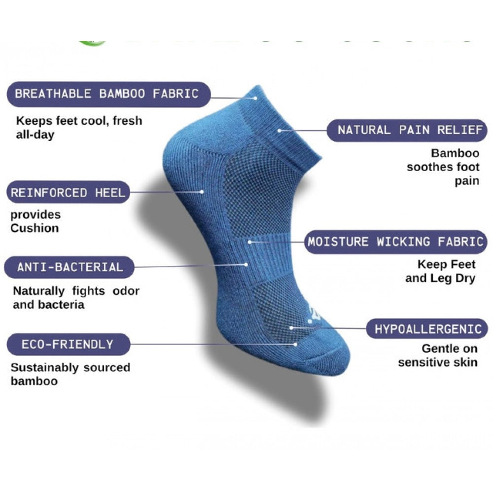 3_Pair Set Unisex Casual Cotton Printed Low Cut Socks (Multicolor)