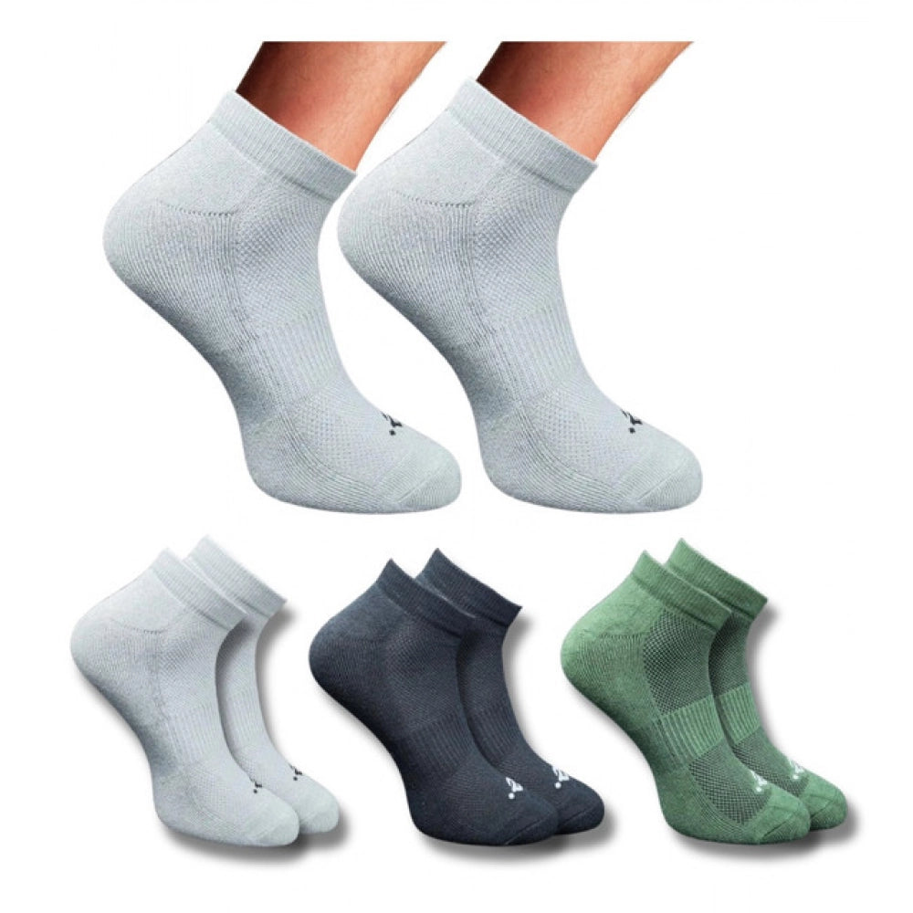 3_Pair Set Unisex Casual Cotton Printed Low Cut Socks (Multicolor)