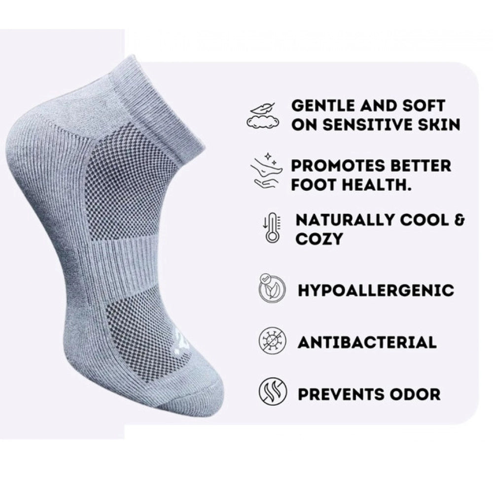 3_Pair Set Unisex Casual Cotton Printed Low Cut Socks (Multicolor)