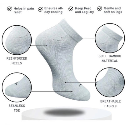 3_Pair Set Unisex Casual Cotton Printed Low Cut Socks (Multicolor)