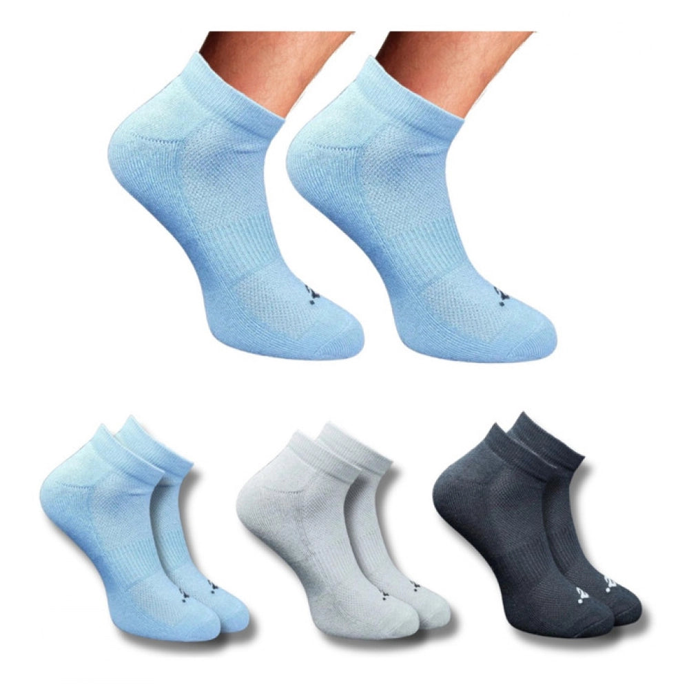 3_Pair Set Unisex Casual Cotton Printed Low Cut Socks (Multicolor)