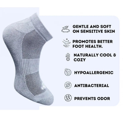 3_Pair Set Unisex Casual Cotton Printed Low Cut Socks (Multicolor)