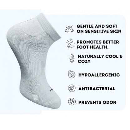 3_Pair Set Unisex Casual Cotton Printed Low Cut Socks (Multicolor)