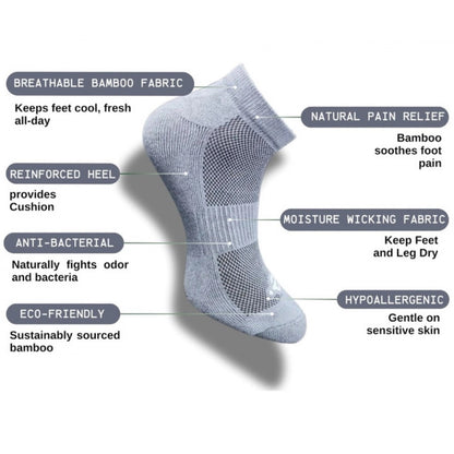 3_Pair Set Unisex Casual Cotton Printed Low Cut Socks (Multicolor)