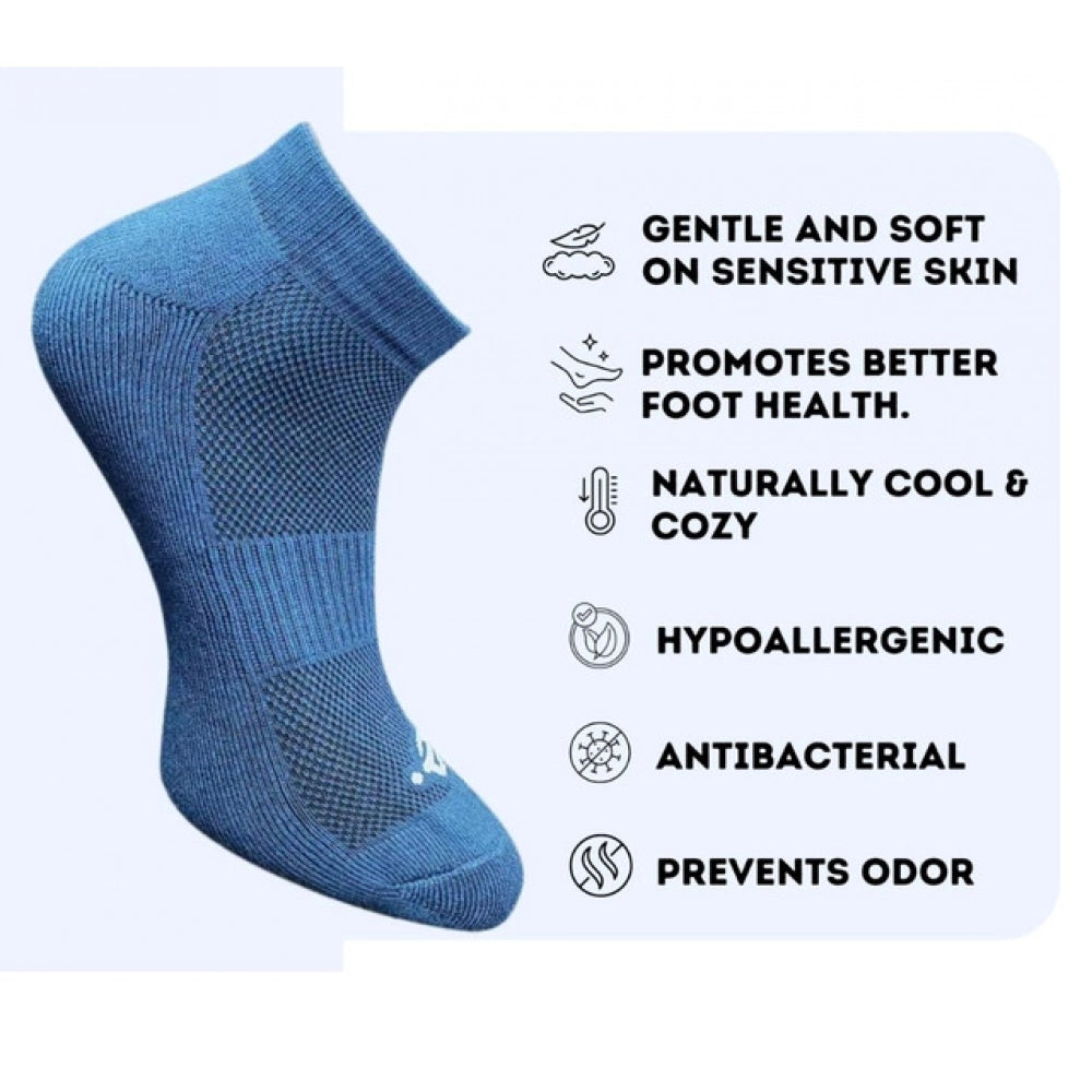 3_Pair Set Unisex Casual Cotton Printed Low Cut Socks (Multicolor)