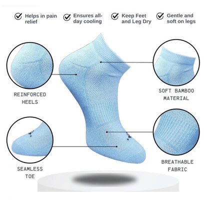 3_Pair Set Unisex Casual Cotton Printed Low Cut Socks (Multicolor)