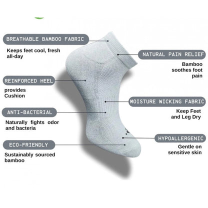 3_Pair Set Unisex Casual Cotton Printed Low Cut Socks (Multicolor)