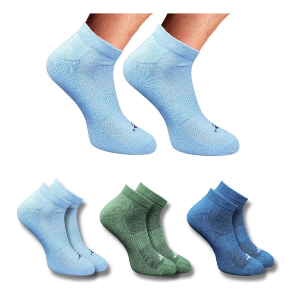 3_Pair Set Unisex Casual Cotton Printed Low Cut Socks (Multicolor)