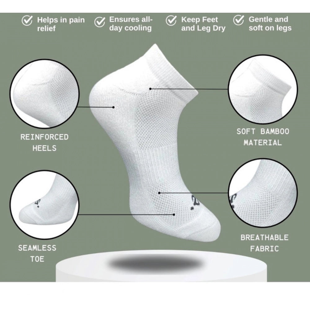 3_Pair Set Unisex Casual Cotton Printed Low Cut Socks (Multicolor)
