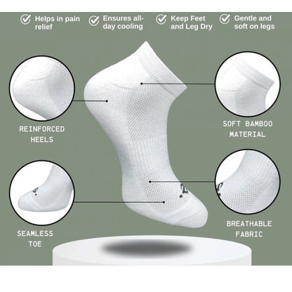 3_Pair Set Unisex Casual Cotton Printed Low Cut Socks (Multicolor)