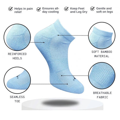 3_Pair Set Unisex Casual Cotton Printed Low Cut Socks (Multicolor)