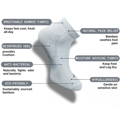 3_Pair Set Unisex Casual Cotton Printed Low Cut Socks (Multicolor)