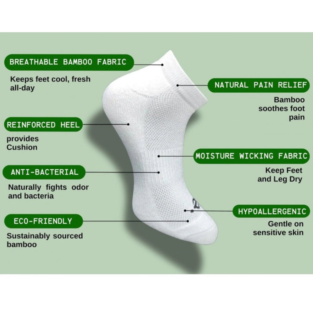 3_Pair Set Unisex Casual Cotton Printed Low Cut Socks (Multicolor)