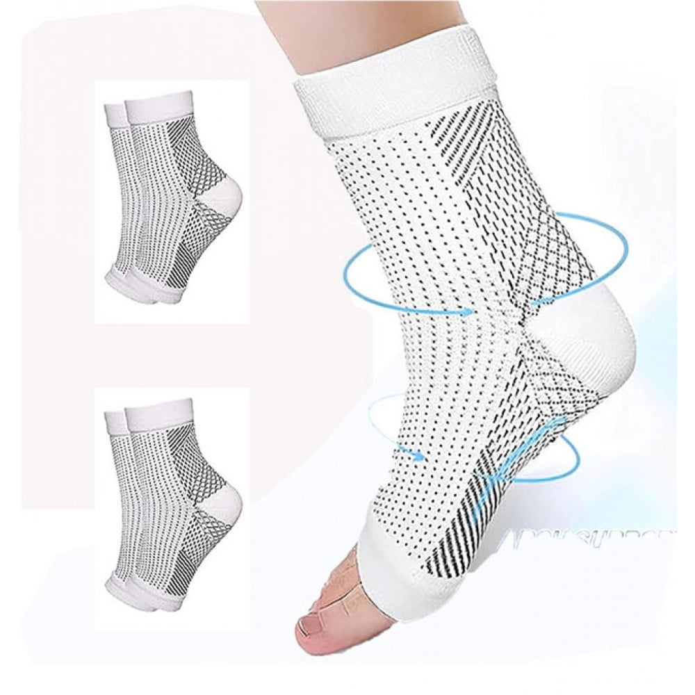 3_Pair Set Unisex Casual Cotton Printed Ankle Length Support Socks (Multicolor)