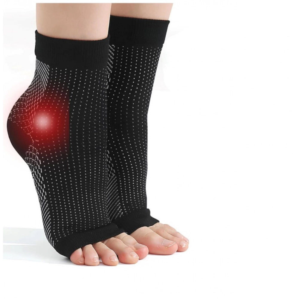 3_Pair Set Unisex Casual Cotton Printed Ankle Length Support Socks (Multicolor)