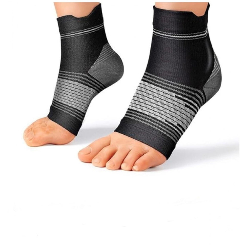 3_Pair Set Unisex Casual Cotton Printed Ankle Length Support Socks (Multicolor)