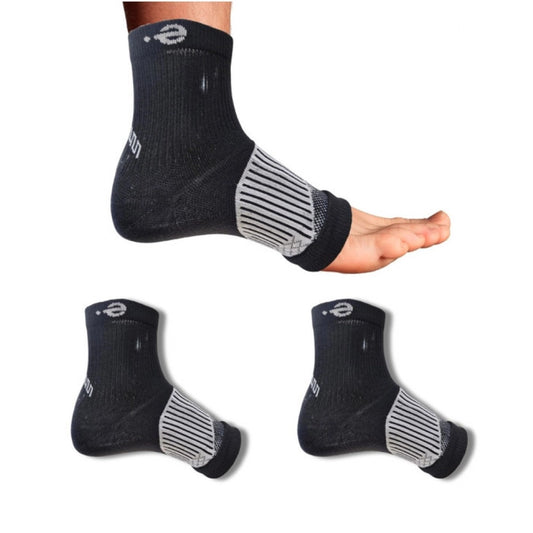3_Pair Set Unisex Casual Cotton Printed Ankle Length Support Socks (Multicolor)