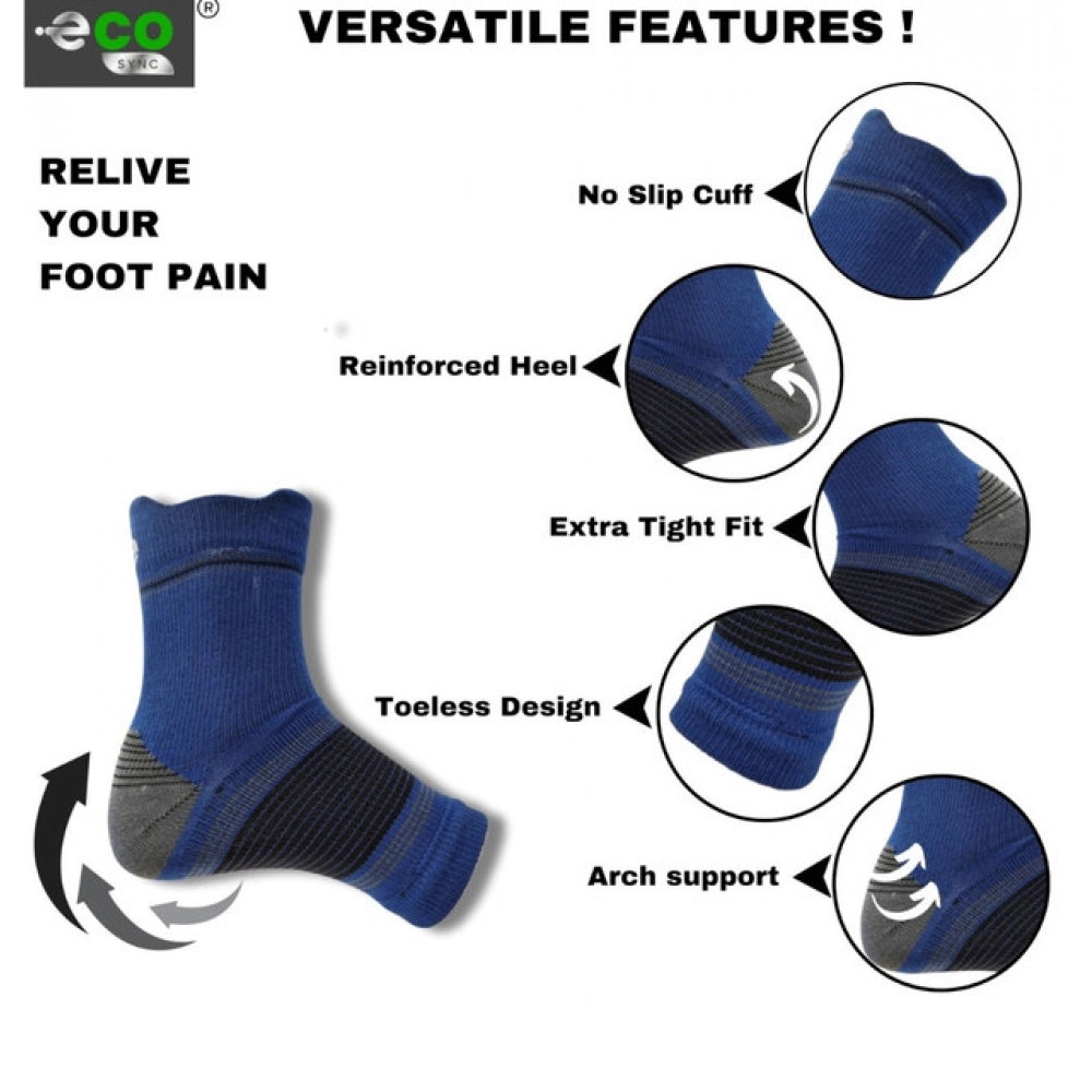 3_Pair Set Unisex Casual Cotton Printed Ankle Length Support Socks (Multicolor)