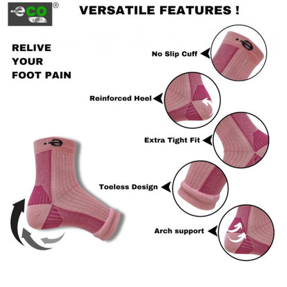 3_Pair Set Unisex Casual Cotton Printed Ankle Length Support Socks (Multicolor)