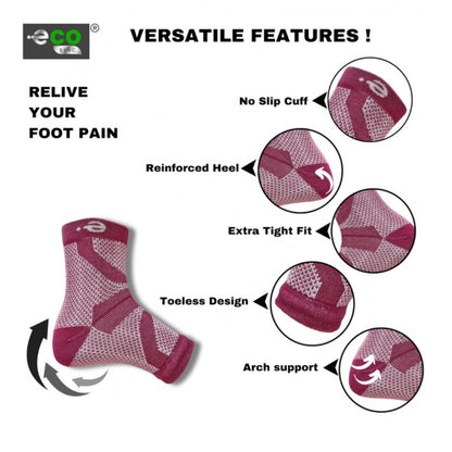 3_Pair Set Unisex Casual Cotton Printed Ankle Length Support Socks (Multicolor)