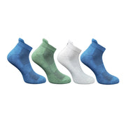 4_Pair Set Unisex Casual Bamboo Cotton Printed Ankle Length Socks (Multicolor)