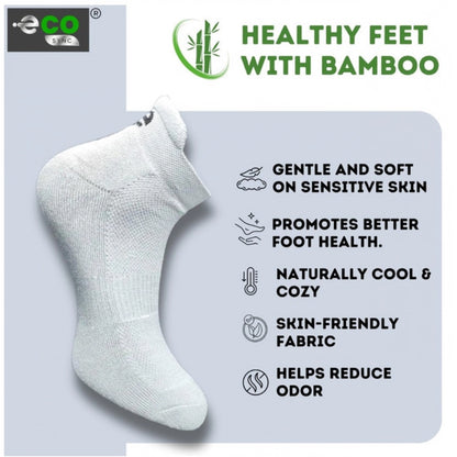 4_Pair Set Unisex Casual Bamboo Cotton Printed Ankle Length Socks (Multicolor)
