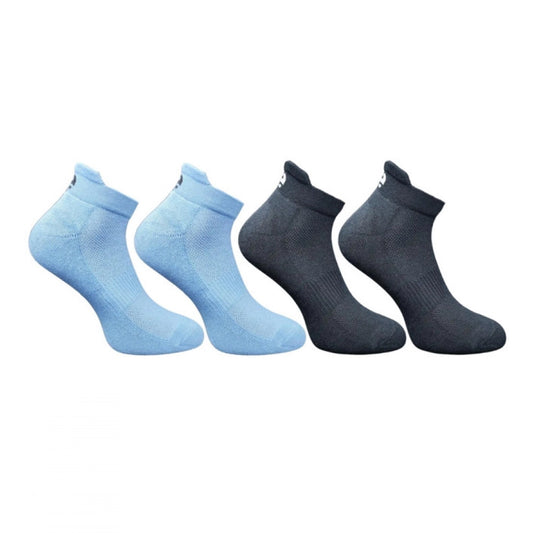 4_Pair Set Unisex Casual Bamboo Cotton Printed Ankle Length Socks (Multicolor)