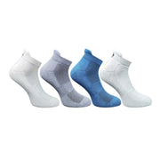 4_Pair Set Unisex Casual Bamboo Cotton Printed Ankle Length Socks (Multicolor)