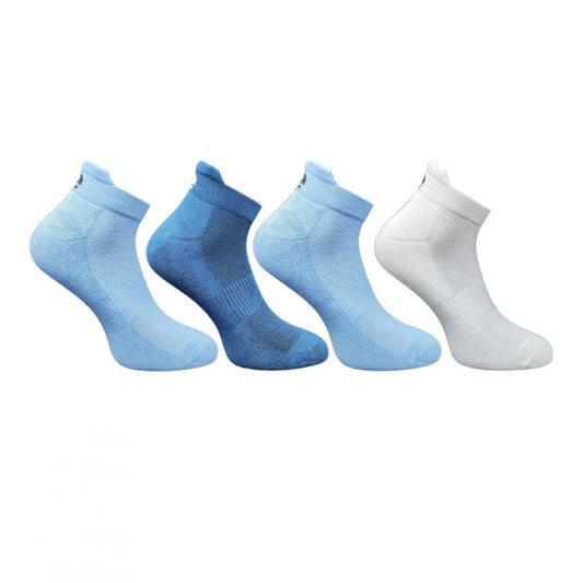 4_Pair Set Unisex Casual Bamboo Cotton Printed Ankle Length Socks (Multicolor)