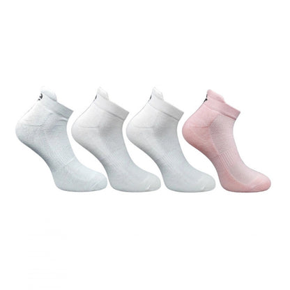 4_Pair Set Unisex Casual Bamboo Cotton Printed Ankle Length Socks (Multicolor)