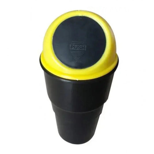 Pack of 3_Mini Car Trash Bin – Portable Vehicle Garbage Containers (Color: Black) | Home Accessories