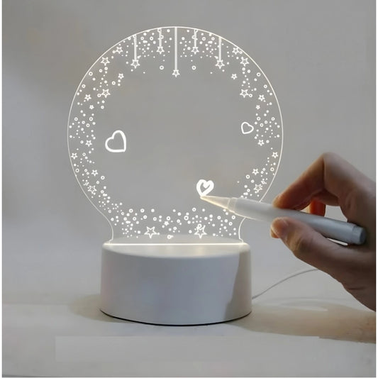 Glass 3D Illusion LED Creative Visualization Lamp | Home Accessories