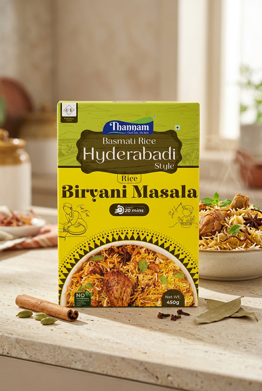 Thannam Hydrabad Biryani Masala Powder With Rice (450GM)