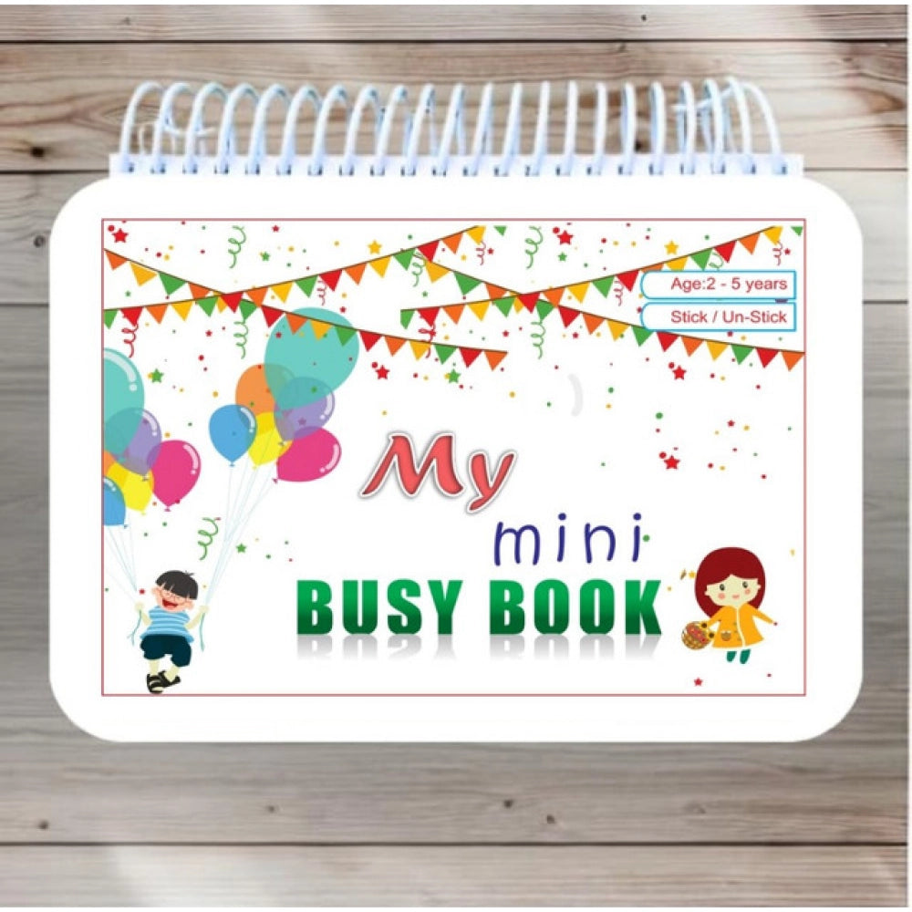 Mini Busy Book – Early Learning Activity Book for Kids (2–4 Years, Multicolor) - POPNOVA