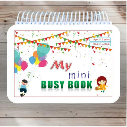 Mini Busy Book – Early Learning Activity Book for Kids (2–4 Years, Multicolor) - POPNOVA