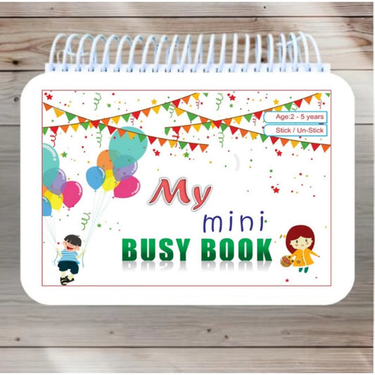 Mini Busy Book – Early Learning Activity Book for Kids (2–4 Years, Multicolor) - POPNOVA