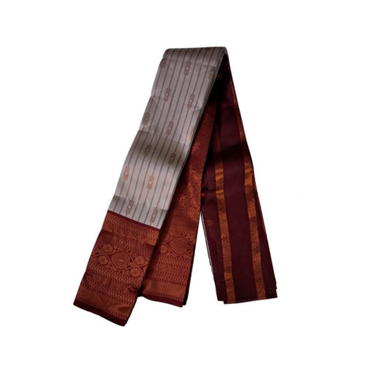 Women's Soft Silk Woven Saree With Unstitched Blouse 5.5m (Multicolor)