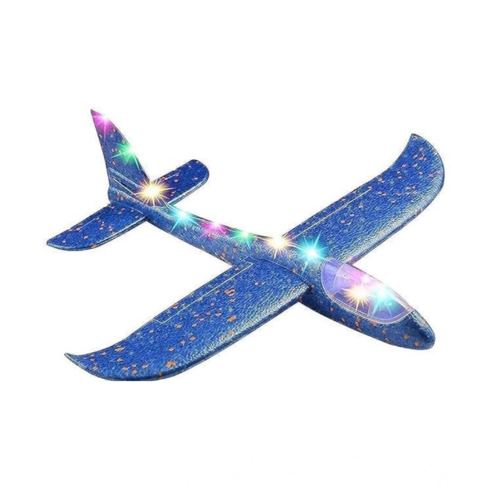 EPP Foam Galaxy Hand Throw Flying LED Glider Airplane (Blue-Multicolor) kids toys for kids 5+ years