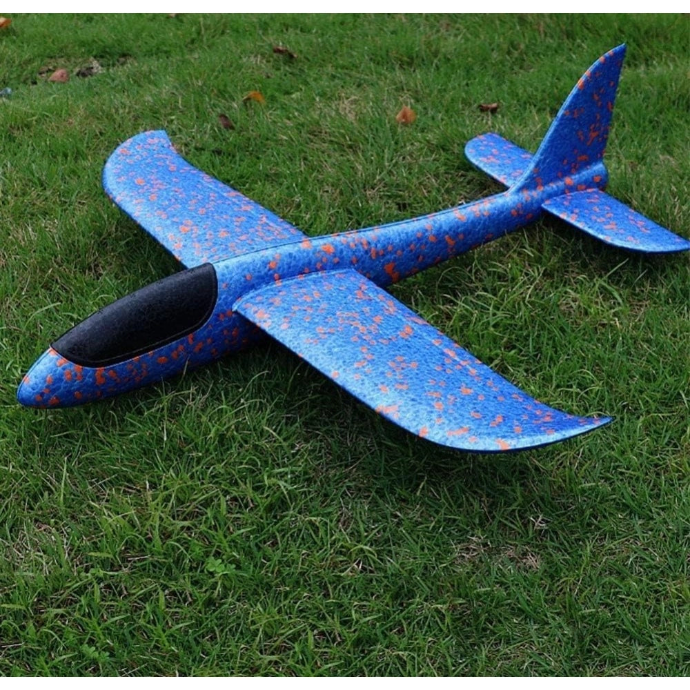 EPP Foam Galaxy Hand Throw Flying LED Glider Airplane (Blue-Multicolor) kids toys for kids 5+ years