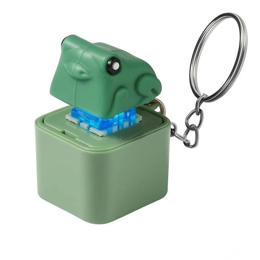 Plastic Solid Frog Croaking Keychain (Multicolor) | Home Accessories