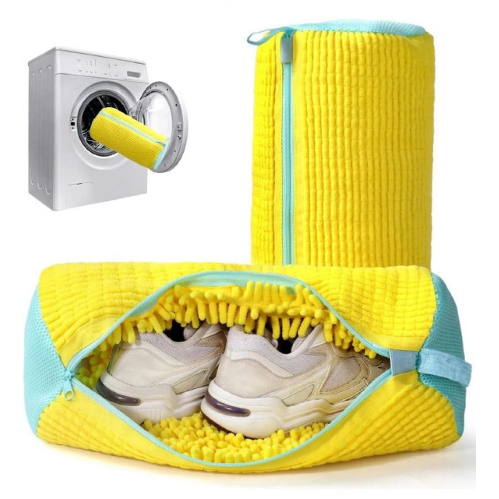 Pack of 2 Shoe Washing Machine Bag (Yellow) - POPNOVA