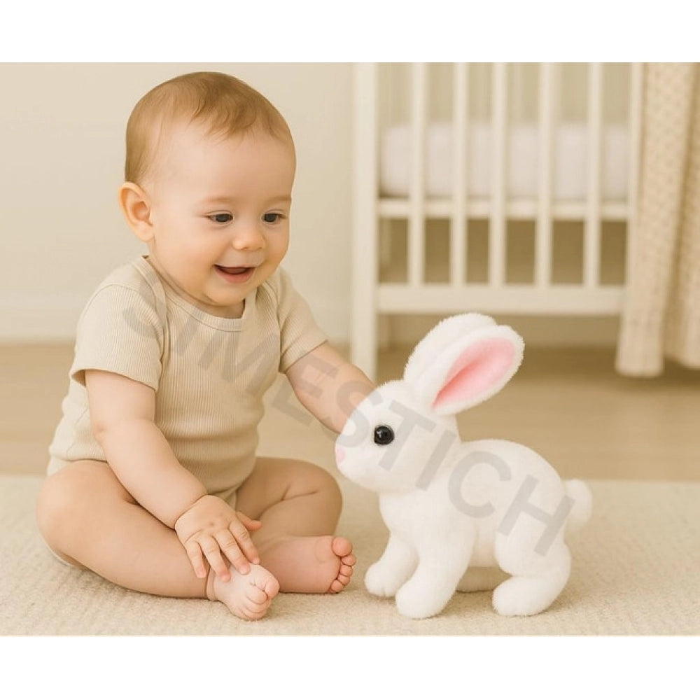Walking And Talking Rabbit (White) kids toys