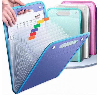 Pack of 2 13 Layer A4 Paper File Folder (Multicolor) - POPNOVA
